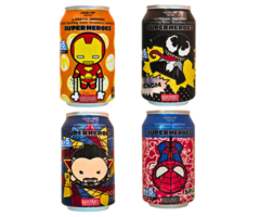 Drink SuperHeroes Marvel Sparkling Water StrawBerry Lemonade Flavour 330ml