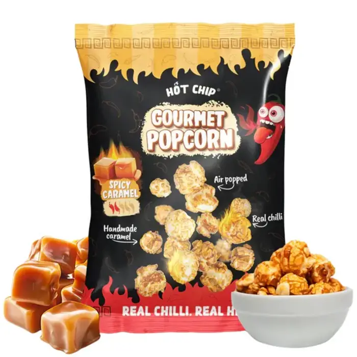 Hot Chip Chips Hot Chip Gourmet PopCorn Spicy Caramel Challenge 120gr 16+