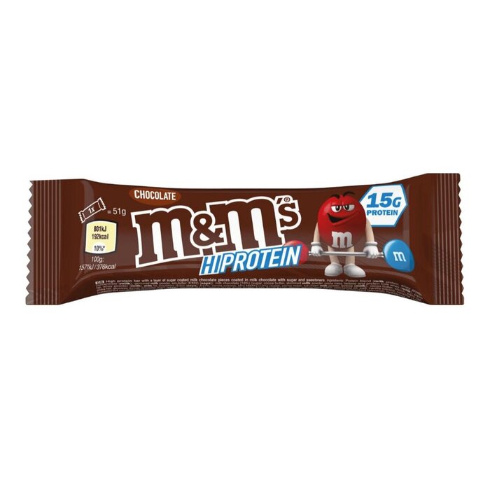 M&M's Chocolate M&M's Hi Protein Bar, Chocolate 51gr