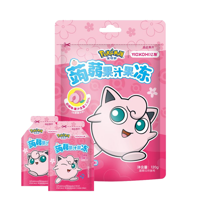 Pokémon Candy Pokémon JigglyPuff White Peach KonJac Jelly 120gr China