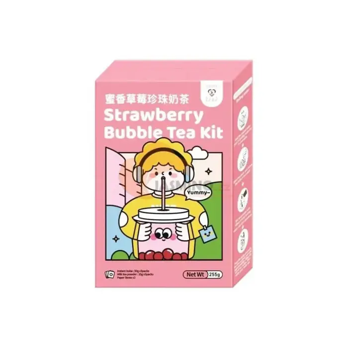Tokimeki Drinks TokiMeki Bubble Tea Kit StrawBerry 255gr Taiwan