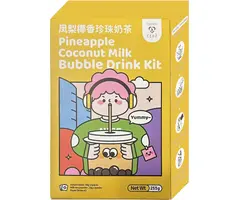 Tokimeki Drinks TokiMeki Bubble Tea Kit PineApple CocoNut Milk 255gr Taiwan