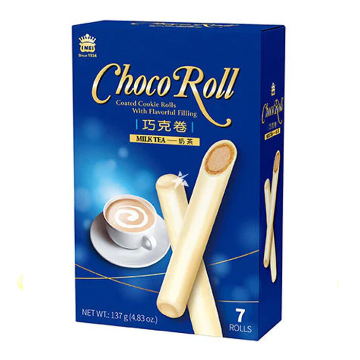Mei Chocolate Choco Roll Milk Tea 137gr Taiwan