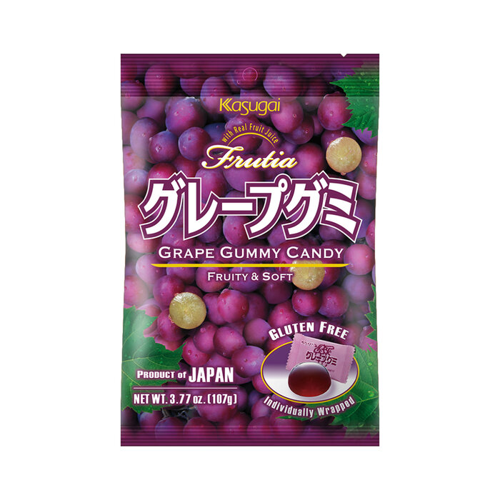 Frutia Candy Frutia Grape Gummy Candy 107gr Japan Gluten Free