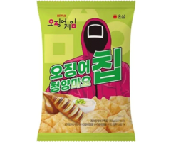 Chips Squid Game CheonYang Mayonnaise Snack 50gr Korea