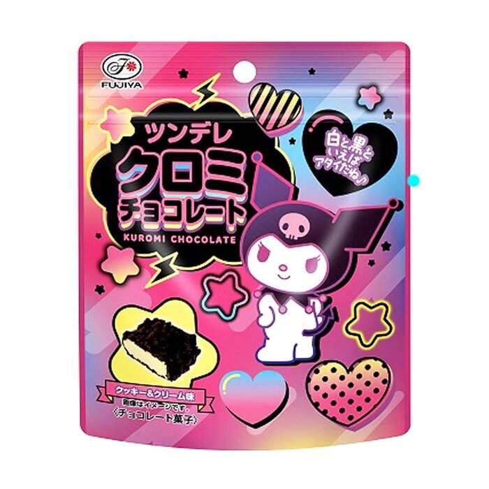 Fujiya Chocolate Kuromi Biscuit Pouch 34gr Japan