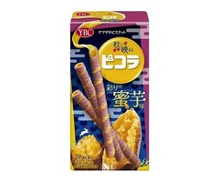 YamaZaki Cookies ColorFul Candied Sweet Potato Flavor Wafer Roll 49gr Japan