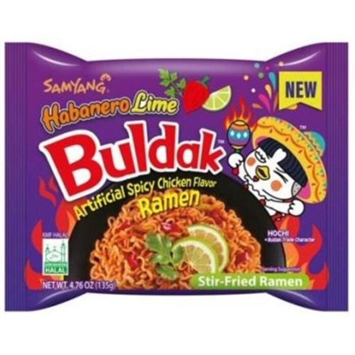 SamYang Ramen SamYang Buldak Hot Chicken Habanero Lime Ramen 135gr Korea