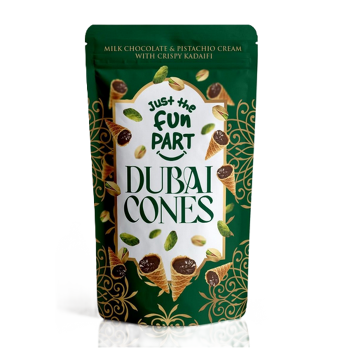 JustTheFunPart Chocolate Dubai Cones 120gr
