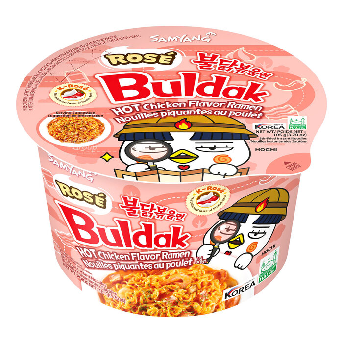 SamYang Ramen SamYang Buldak Hot Chicken Flavor Ramen Rosé Bowl 120gr Korea
