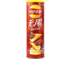 Lays Chips Lay's Black Pepper Rib-Eye Flavor 90gr
