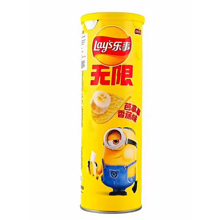 Lays Chips Lay's & Minions Asia STAX Banana Flavour 90gr