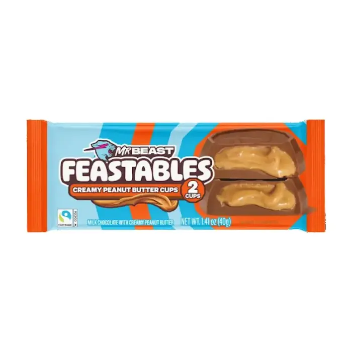 Mr. Beast Chocolate Mr Beast Feastables Creamy Peanut Butter Cups 40gr