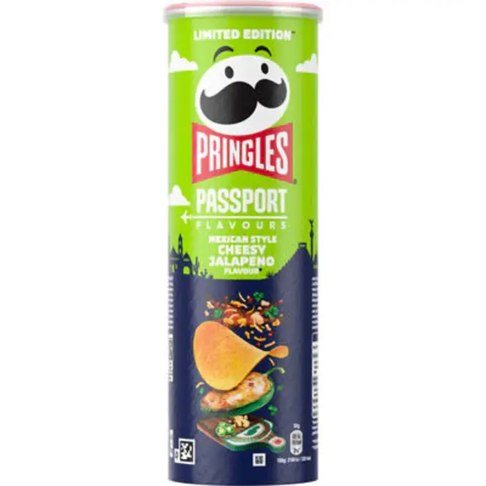 Chips Pringles Passport Mexican Style Jalapeno Flavour 165gr