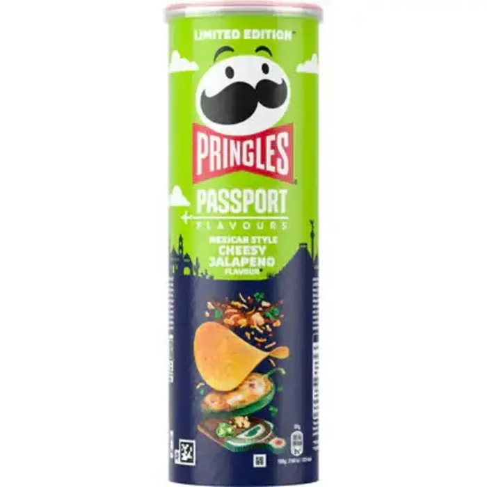 Chips Pringles Passport Mexican Style Jalapeno Flavour 165gr