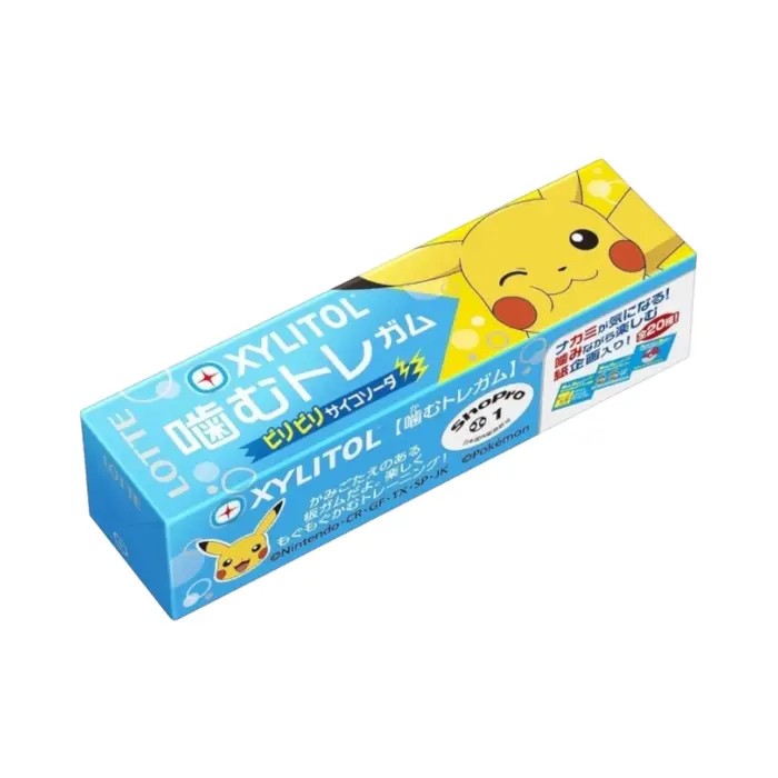 Pokémon Candy Xylitol Gum BiliBiri Psycho Soda 26gr
