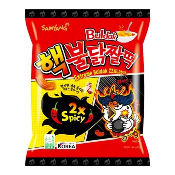 Buldak Chips SamYang Crispy Zzaldduk 2xSpicy Chip 80gr Korea