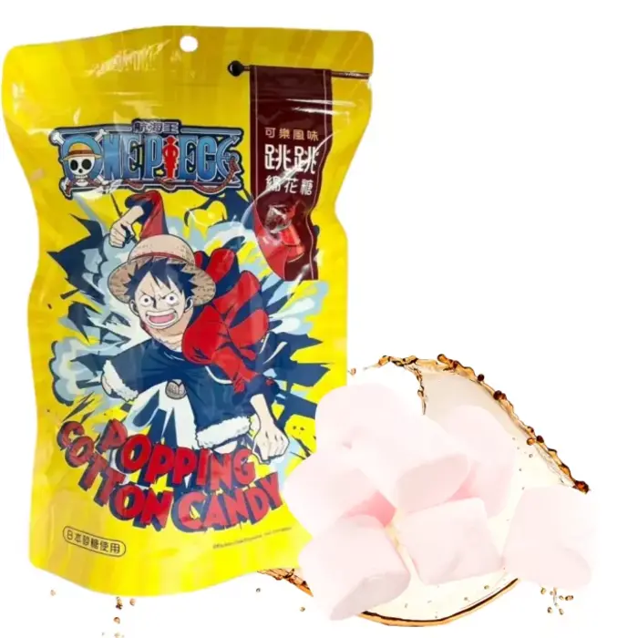 One Piece Candy One Piece Cola MarshMallow Popping Cotton Candy 15gr Taiwan