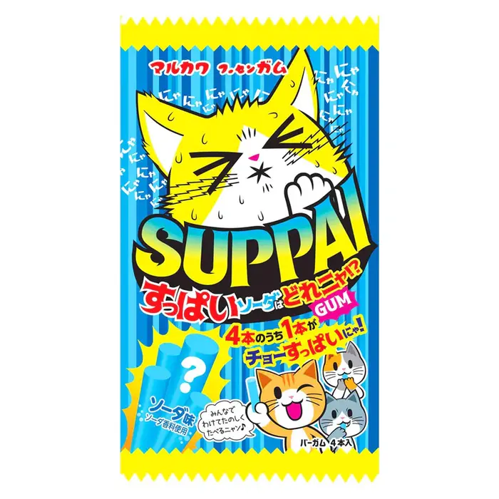 SUPPAI Candy Suppai Sour Soda Gum 1pack