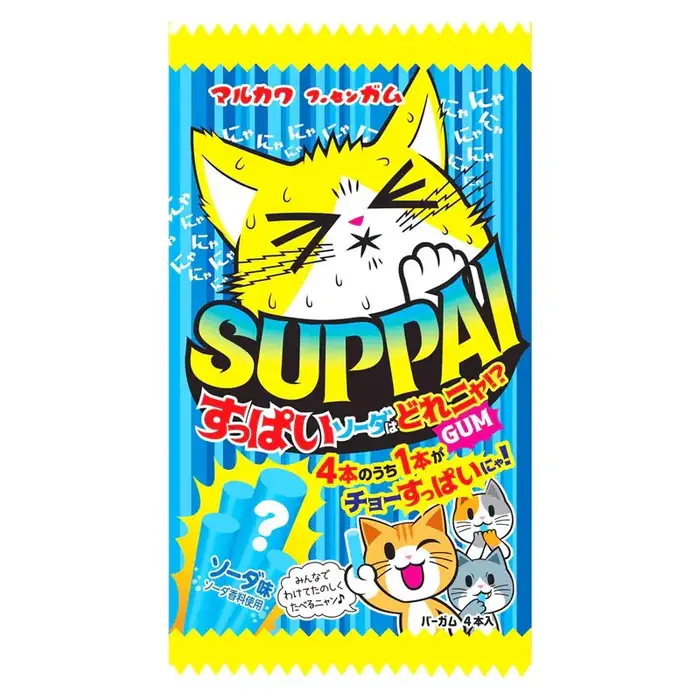 SUPPAI Candy Suppai Sour Soda Gum 1pack