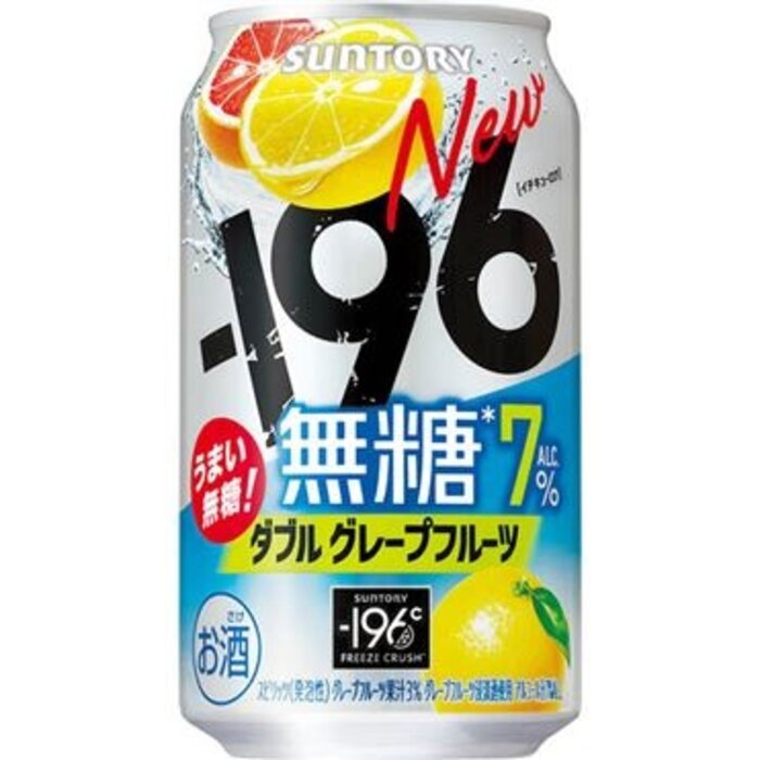 Suntory Drink -196 Strong Zero Double GrapeFruit No Sugar Added 350ml