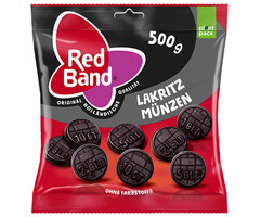Red Band Candy Drop Lakritz Münzen 500gr