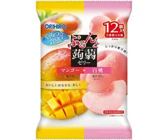 ORIHIRO Candy Konjac Mango & Peach Jelly 240gr Japan