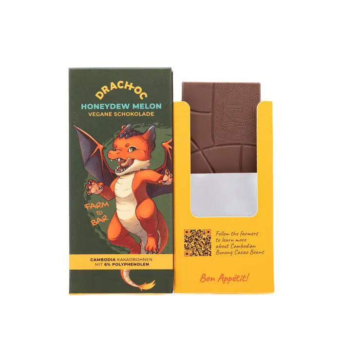 Drach-Oc Chocolate Drach-Oc HoneyDew Melon, Vegan 40gr Cambodia