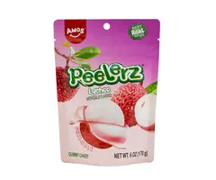 Amos Candy Peelerz, Lychee Gummy 65gr