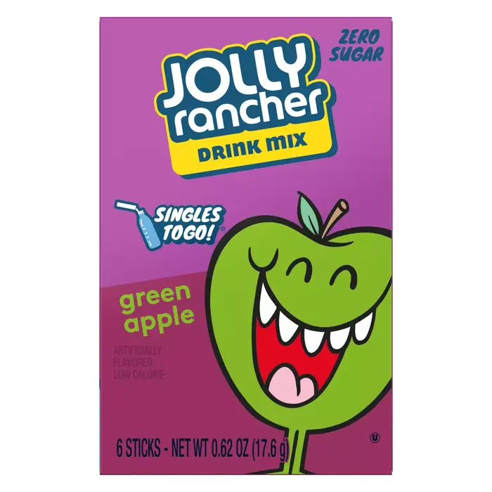 Drink Jolly Rancher, Singles Green Apple 6 x 2,90gr