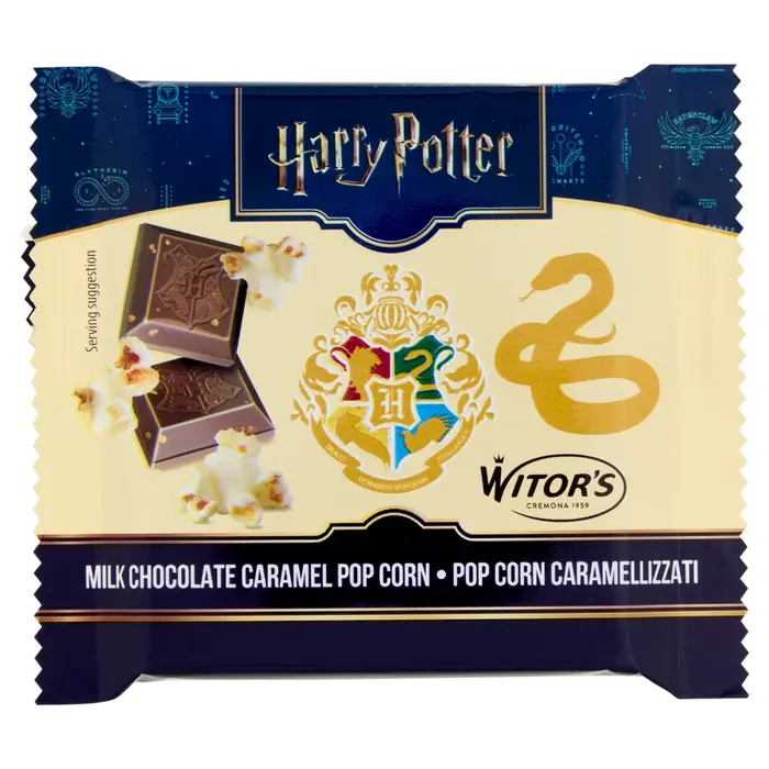 Harry Potter Chocolate Harry Potter, Milk Chocolate Caramel PopCorn 40gr Italy