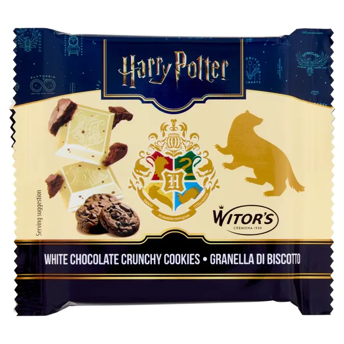 Harry Potter Chocolate Harry Potter, White Chocolate Crunchy Cookies 40gr Italy