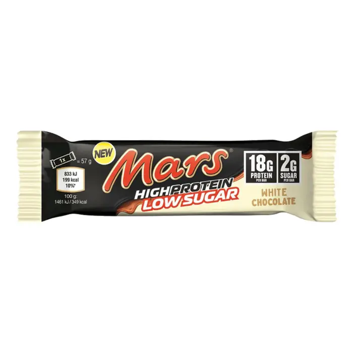 Chocolate Mars White Chocolate Hi Protein Bar, Low Sugar 57gr