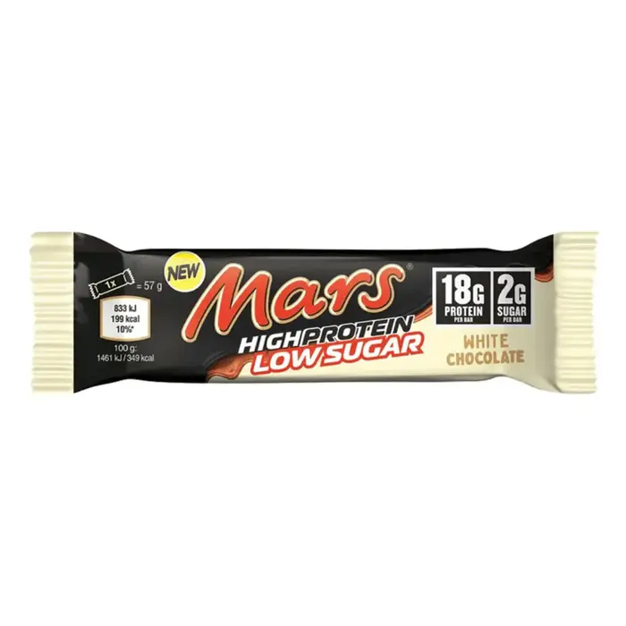 Chocolate Mars White Chocolate Hi Protein Bar, Low Sugar 57gr