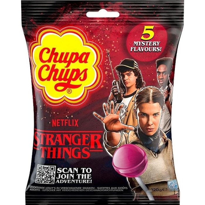 NetFlix Candy Chupa Chups, Stranger Things Right Side Up 120gr