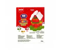 Amos Candy 4D Gummy Blocks Christmas House 220gr