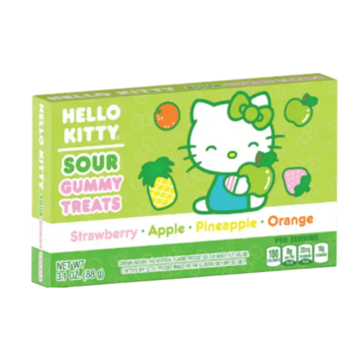 Sanrio Candy Hello Kitty Sour Fruit Gummi Treats Theater Box 88gr