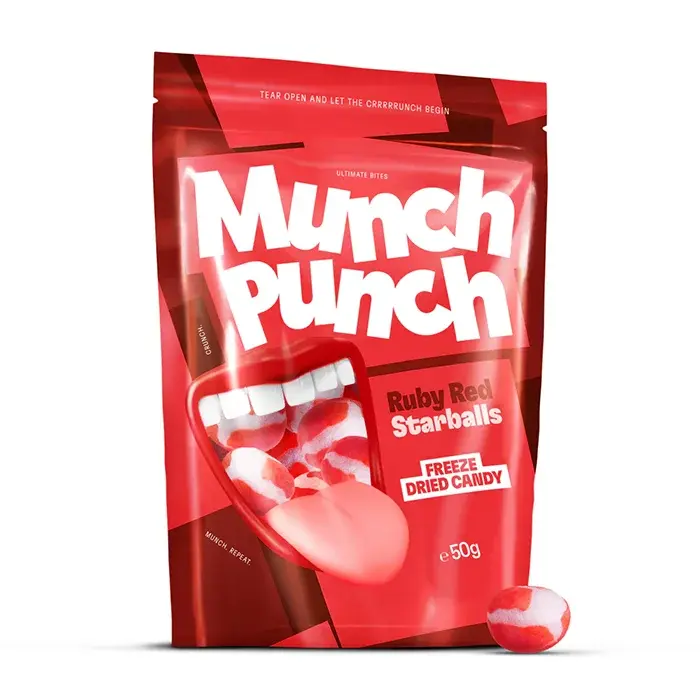 Crunch Punch Candy Crunch Punch Ruby Red StarBalls 50gr
