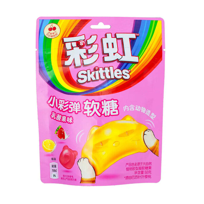 Skittles Candy Skittles Lactic Acid Fruit Asian 25gr China