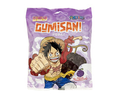 Ultra Pop Candy GumiSan! StrawBerry Laces, One Piece Luffy 75gr