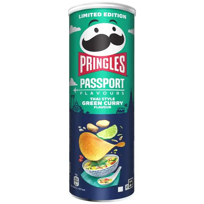 Chips Pringles Passport Thai Style Green Curry Flavour 165gr