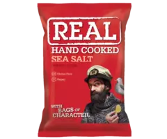 Real Chips Real Hand Cooked Sea Salt 150gr