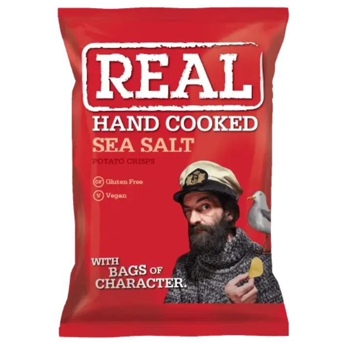 Real Chips Real Hand Cooked Sea Salt 150gr