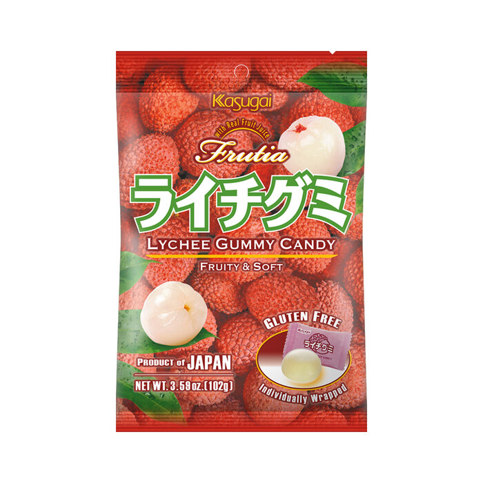 Frutia Candy Frutia Lychee Gummy Candy 102gr Japan Gluten Free
