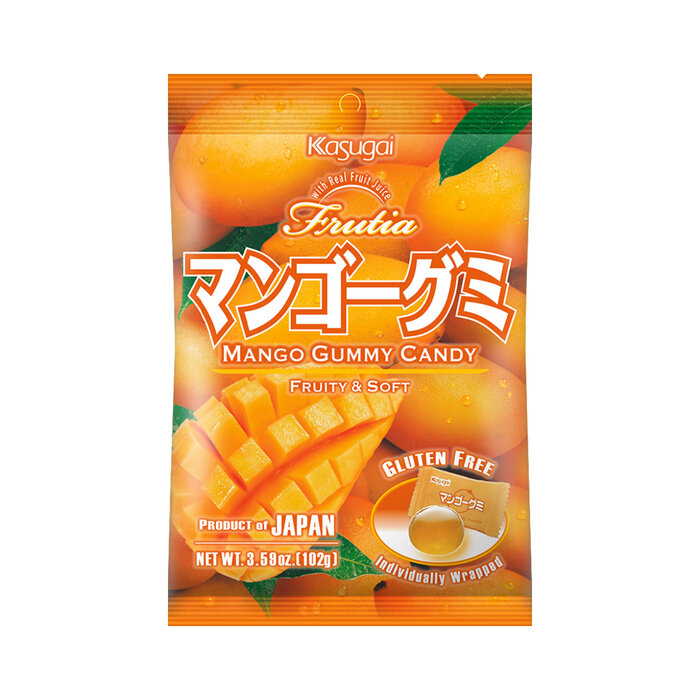 Frutia Candy Frutia Mango Gummy Candy 102gr Japan Gluten Free
