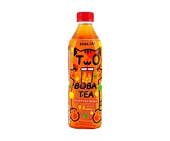 BOBA Cat Drink BoBa Cat Popping Boba, PineApple Mango Boba Tea Bottle 500ml Taiwan