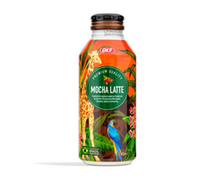 OKF Drink Premium Mocha Latte, Safari Coffee Story, Arabica Brasil 390ml Korea