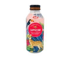 OKF Drink Premium Cappuccino, Safari Coffee Story, Arabica Brasil 390ml Korea