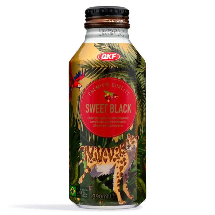 OKF Drink Premiun Black Coffee, Safari Coffee Story 390ml Korea
