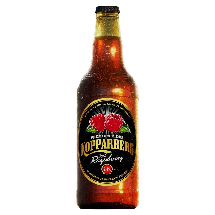 Kopparberg Drinks KopparBerg Premium Cider, RaspBerry 3.4% alc 500ml